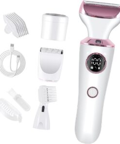 Maquinilla de afeitar eléctrica 4 en 1 para mujer, recortadora facial corporal, cejas, nariz, bikinis, recortadora de pelo