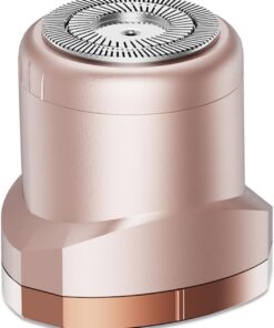 Recortadora de bikini para mujer vello púbico: maquinillas de afeitar eléctricas 2 en 1 para mujer, afeitadora eléctrica recargable, IPX7, impermeable, para viajes y ducha (azul París)