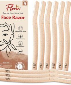 Floren Maquinilla de afeitar facial para mujeres (juego de 3) I Para una depilación facial suave y sin esfuerzo I Adecuado para pelusa de melocotón, barbilla, labios superiores y cejas (paquete de 3)