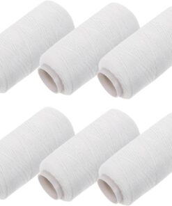ULTECHNOVO 6 Piezas de Hilo Hilo de Algodón para Depiladoras Faciales Grosor Grueso para Cejas y Vello Facial Uso Profesional y Personal para Depilación Precisa