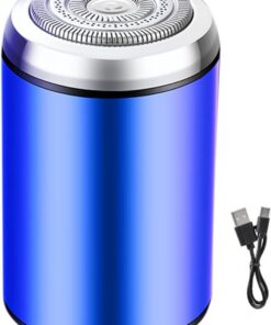 Afeitadora eléctrica pequeña, afeitadora de bigote impermeable, recargable por USB, recortadora húmeda y seca para bigote y aseo facial | Afeitadora de Barba Impermeable para Afeitar Rostro, Barba, Cuerpo, Axilas, Espalda, y Llevar