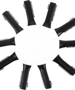 STOBAZA 10 Unidades Cuchillas de Repuesto Aplicables para Afeitadora de Cejas Cabezal de Reemplazo Rápido en Color Negro para Uso en Casa y Viaje