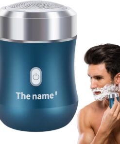 Máquina de Afeitar de Barba Recortador de Barba Impermeable para Aseo | Afeitadora Facial Recargable y Compacta Para Viajes, Hogar, Baño, Diario, Rutina de la Mañana,