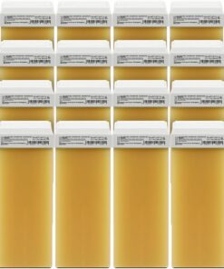 RESTASE | Cera depilatoria liposoluble en roll con micromica, para pieles sensibles y pelos cortos y difíciles, 24 x 100 ml, Made in Italy | Con micromica, para pieles sensibles, para pelo corto y duro, fabricado en Italia