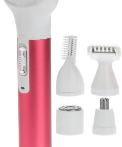Depiladora Eléctrica para Mujer Recargable por USB Afeitadora Facial y Corporal con Cabezal Desmontable Diseño Ergonómico y Portátil Recortadora Silenciosa para Cejas Nariz y