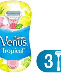 Gillette Venus Maquinilla de depilación para mujeres Tropical, tres unidades
