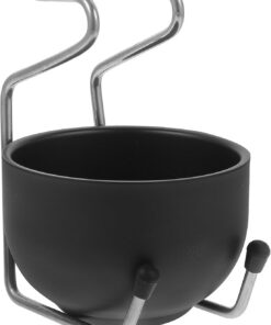 Juego de Jabonera Metálica para Afeitar Barba y Bigote para Hombres, Soporte de Acero Inoxidable, Set 2 Piezas, Adecuado para Cuidado Personal en Casa y Viaje