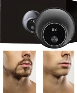 Maquina De Afeitar Facial Para Hombres Recortador de Barba con Carga USB | Afeitadora Masculina para Viaje Trabajo Regalo Baño Dormitorio y Exterior