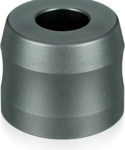 SHINEOFI Soporte Negro de Maquinilla para Aluminio de Aleación Afeitar | Apertura Amplia y Diámetro Grande, Fijación Segura Antideslizante, Uso en Tocador y Hogar