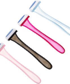 Happyyami 4 Piezas Depilador Facial Compacto para Mujer Herramienta Manual de Recortadora de Precisión para Viajantes Remoción de Facial para Axilas