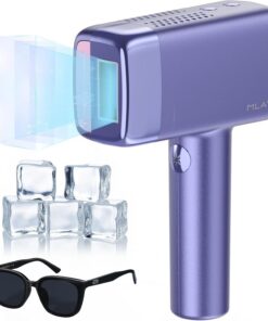 MLAY Depiladora T14 IPL - 96,39% de reducción del cabello en 4 semanas, 500 millones de flashes, sin dolor, con sistema de refrigeración (no láser), apta para todo tipo de piel, morado