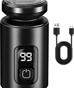 Afeitadora Eléctrica para Hombre Recargable, Afeitadora Eléctrica Húmeda y | Afeitadora eléctrica mini para coche, viaje, hotel, exterior, interior, vacaciones,