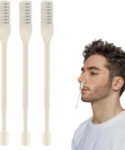 Cortapelos de nariz para hombres, herramienta de doble cabeza para depilación nasal - Herramienta de cuidado giratoria de 360 grados, 3 piezas para hombre y mujer