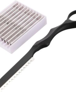 ULTECHNOVO 1 Juego Afeitadora Manual para Cabello con Cuchillas de Repuesto y Mango Ergonómico para Peluquería Profesional
