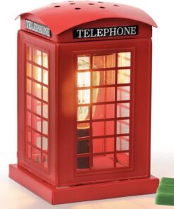Calentador de cera para cabina de teléfono, calentador eléctrico de cera para derretir, calentador de cera para cera perfumada, quemador de cera para decoración del hogar, oficina, regalos de