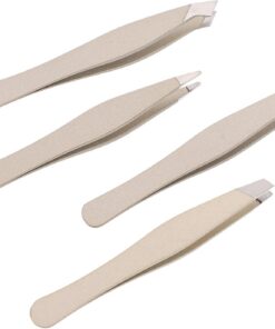 Happyyami 4piezas Pinzas Para Cejas De Acero Inoxidable Herramientas De Para Depilar Cejas Casa Pinza Práctica Para