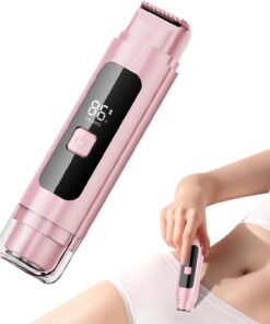 Recortadora Eléctrica Para Mujer Afeitadora Recargable De Doble Cabezal | Afeitadora Eléctrica Para Cara, Axilas, Brazos, Piernas, Zonas Íntimas, Hogar, Viajes, Spa
