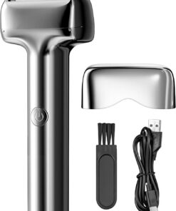 Afeitadora Eléctrica Hombre Afeitado en y húmedo impermeable | Afeitadora Eléctrica para Barba con Cabezal de Lámina Para afeitado en casa, residencia, barbería, salón, viajes, negocios,