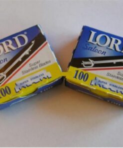 200 cuchillas de afeitar LORD Super Inoxidable de un solo borde para barberos