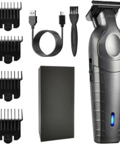 Recortadora de barba para hombres, maquinilla de afeitar eléctrica para | Máquinas de afeitar de peluquería de barba USB para la cabeza de la ca
