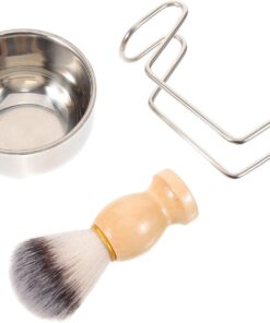 VALICLUD Brochas De Afeitar Para Hombres Con Cuenco Para Afeitar Kit De Accesorios Para Afeitado Manual Barba El Baño o Viajes