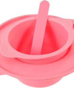 Bol De Silicona Resistente Al Calor Para Cera y Mascarillas Con Mezclador y Diseño Plegable Antiadherente Para Depilación y Cuidado Facial Salones y Hogar