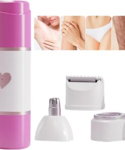 Afeitadora Eléctrica para Mujer 3 Cabezales Cortapelos Recortadora Personal | Recortadora De Corporal Afeitadora Y Recortadora Con Carga Tipo-C Para Mujer, Rostro Facial, Bikini, Corporal, Piel, P