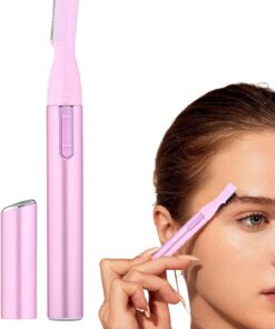 Depiladora facial femenina, depiladora eléctrica de afeitado, herramienta de forma de cejas y depilación – para labios Menton Cuello Axilas Piernas Bikini Ducha Inodoro Cumpleaños Boda
