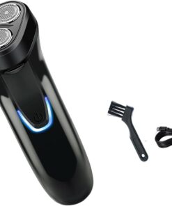 Pequeña afeitadora recargable para hombre, afeitadora húmeda y seca, herramienta de afeitado eficiente, recortadora de viaje recargable para aseo al aire libre, máquina de afeitar eléctrica portátil