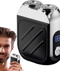Afeitadora Eléctrica Portátil Afeitadora Eléctrica con Pantalla Digital | Maquinilla De Afeitar Con Carga USB para Viajes Casa Ducha Camping Hotel Oficina
