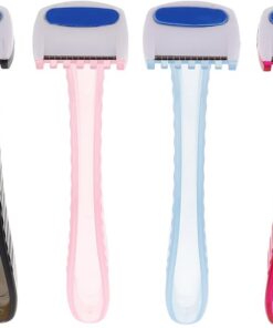 Depiladora para Mujeres 4 Piezas Abs Acero Inoxidable Compacta | Uso Versátil para Rostro y Cuerpo, Diseño Portátil, Segura y Cómoda, Alta Eficiencia