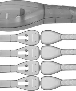 Healeved Estuche Compacto de Viaje para Prolongar la Vida Útil para Afeitadoras Manuales Almacenamiento Ordenado Diseño de Ranuras de Plástico PP en Viajes