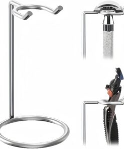 Soporte para afeitadora para hombre, organizador de mostrador, mango largo, portátil | Soporte para baño, cocina, accesorios de baño
