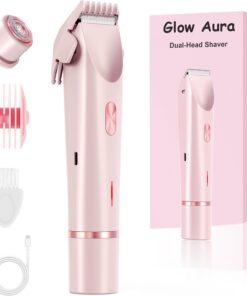 Glow Aura™ - Afeitadora eléctrica para mujer, afeitadora eléctrica para mujer, recortadora eléctrica para mujer