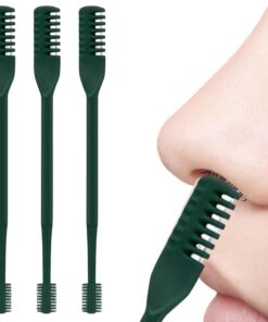 Recortador De Nasal Manual Rasuradora Nasal de Doble Cabeza | Kit de 3 Recortadoras, Rasuradora Portátil Giratoria de 360 Grados para Afeitar y de Hombres y Mujeres
