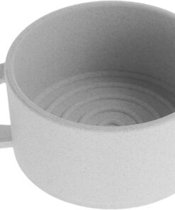 ULTECHNOVO Cuenco Aireado para Hombres Taza de Afeitar de Boca Ancha con Asa para Preparar Espuma de Afeitar Antes de Viajar o Casa