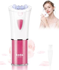 Depiladora facial para mujer, depiladora facial con luz LED, pinzas eléctricas de deslizamiento suave para cara, brazo, piernas, línea de bikini, barbilla, labios, púbico, depiladora inalámbrica