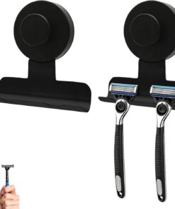 Soporte afeitado masculino Gancho Colgador con de Pared para Afeitado | Soporte Para Afeitadora Manual En Hogar Apartamento Baño Hotel Colegio Dormitorio Universitario