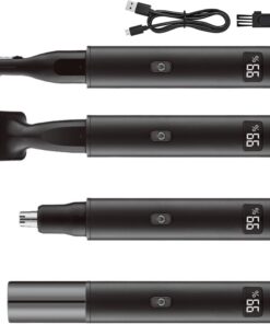 Afeitadora eléctrica recargable para la nariz, recortadora de cejas con funcionamiento silencioso y cuerpo ABS, adecuada para viajes, podadora eléctrica de nariz
