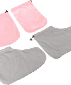 LIFKOME Mitones y Botines de Cera de Parafina Banda Elástica, Absorción Máxima de Humedad, Material de Tejido Ligero para Cuidado en Salón de Belleza y Spa
