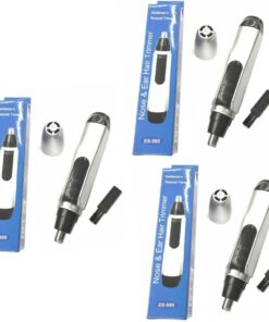 Healeved 3piezas Recortador De Nariz y Orejas Eléctrico Para Hombre Afeitadora De Cabello Facial Painless Diseño Compacto y Preciso Para Viajes y Uso Diario