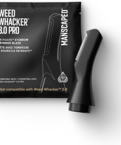 MANSCAPED Weed Whacker 3.0 PRO - Cuchilla recortadora de cejas de repuesto, tecnología SkinSafe con sistema de hoja lineal, impermeable, fácil de limpiar, cuidado de cejas de precisión, 1 paquete