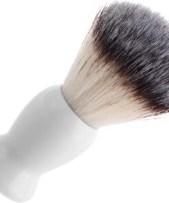 Ciieeo Brocha de Afeitar para Hombre Mango de Plástico y Cerdas de Fibra, Cepillo Multifuncional para Limpieza Precisa de Bigote y Rostro
