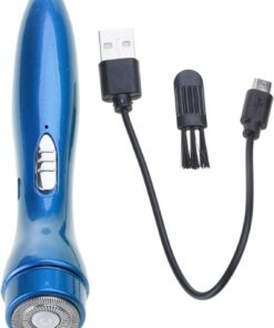 Afeitadora eléctrica recargable por USB, apta para viajes, con potente dispositivo de afeitado de motor para hotel, aeropuerto, potente dispositivo de afeitado