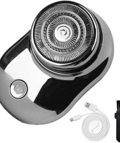 Recortadora de facial para hombres Recortadora Eléctrica Mini Compacta | Afeitadoras Eléctricas para en y Húmedo Máquinas de afeitar, perfiladora de facial, compacta, cara, pier