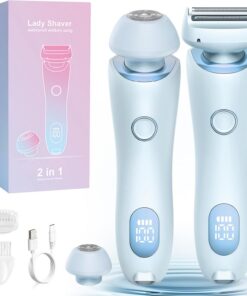 Glide Pro 3.0 - Maquinilla de afeitar para mujer, afeitadora eléctrica para mujer, afeitadora impermeable en seco y húmedo, recortadora de bikini, cabeza extraíble para pierna, brazo, zona de bikini