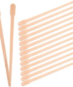 Hemobllo 800 Palitos de Madera para Depilación Corporal y Nasal Aplicadores de Cera Dura Ovalados de 88 MM Espátulas Desechables para Cejas y Labio Uso Profesional y Doméstico