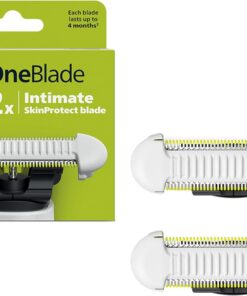 Philips OneBlade Skin Protect QP229/50 - Cuchilla de repuesto para afeitadora eléctrica OneBlade y recortadora, acero inoxidable duradero, recorte y afeitado con protección adicional de la piel, 2