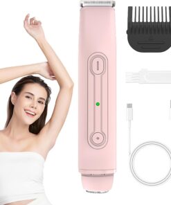 Recortadora de bikini para mujer Depiladora eléctrica recargable portátil | Rasuradora Íntima A Prueba De Agua Zona Del Bikini, Axilas, Piernas, Zona Íntima, Hogar, Viajes