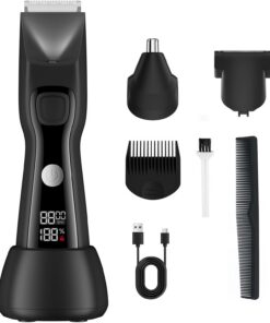 Removedor de vello eléctrico multifuncional recargable para hombres, herramienta de afeitado para cuerpo, brazo, pierna, cara, portátil, fácil para hombres